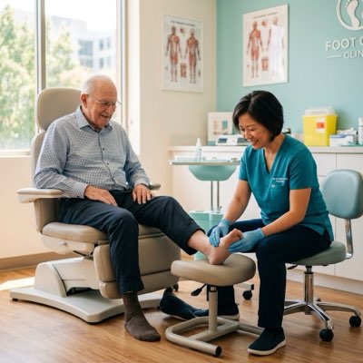Compassionate podiatric care for senior patients at VitaStep in Escondido